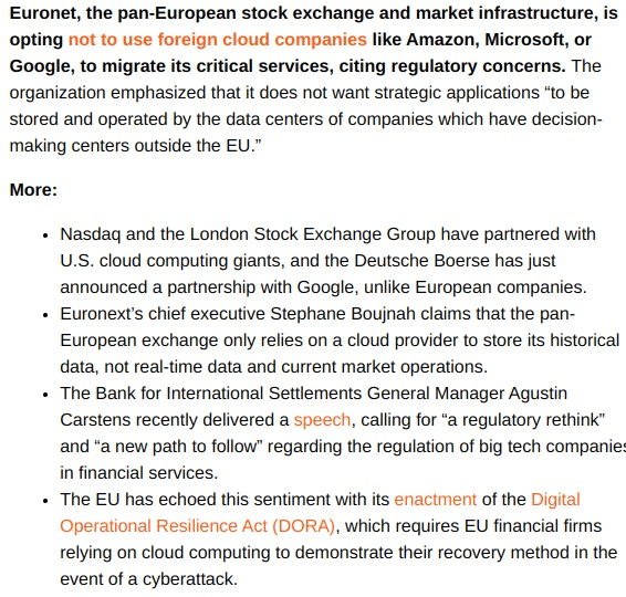 euronext cautious with latest cloud trends, unlike other competitors